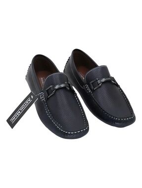 Aston Marc Mens Charter Navy Bit Loafer Driving Shoes Size 8.5M